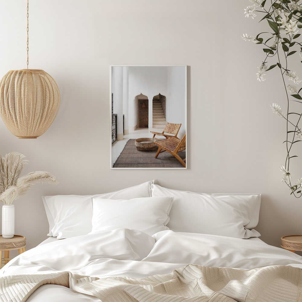 Riad Serenity - Stretched Canvas, Poster or Fine Art Print - I Heart Wall Art - Poster Print, Canvas Print or Framed Art Print