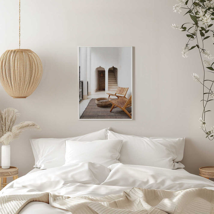 Riad Serenity - Stretched Canvas, Poster or Fine Art Print - I Heart Wall Art - Poster Print, Canvas Print or Framed Art Print