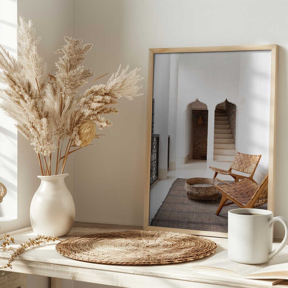 Riad Serenity - Stretched Canvas, Poster or Fine Art Print - I Heart Wall Art - Poster Print, Canvas Print or Framed Art Print