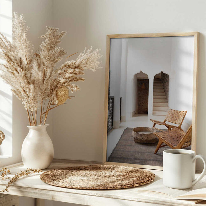 Riad Serenity - Stretched Canvas, Poster or Fine Art Print - I Heart Wall Art - Poster Print, Canvas Print or Framed Art Print