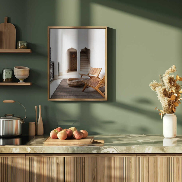 Riad Serenity - Stretched Canvas, Poster or Fine Art Print - I Heart Wall Art - Poster Print, Canvas Print or Framed Art Print