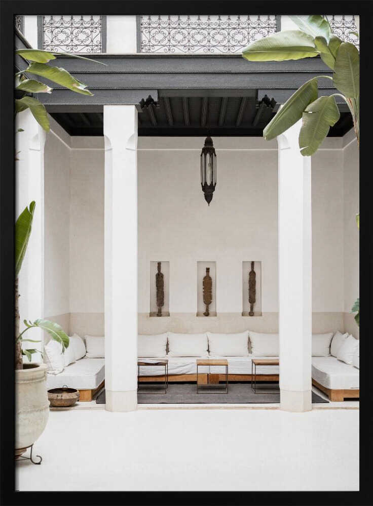 Riad Vibes - Stretched Canvas, Poster or Fine Art Print - I Heart Wall Art - Poster Print, Canvas Print or Framed Art Print