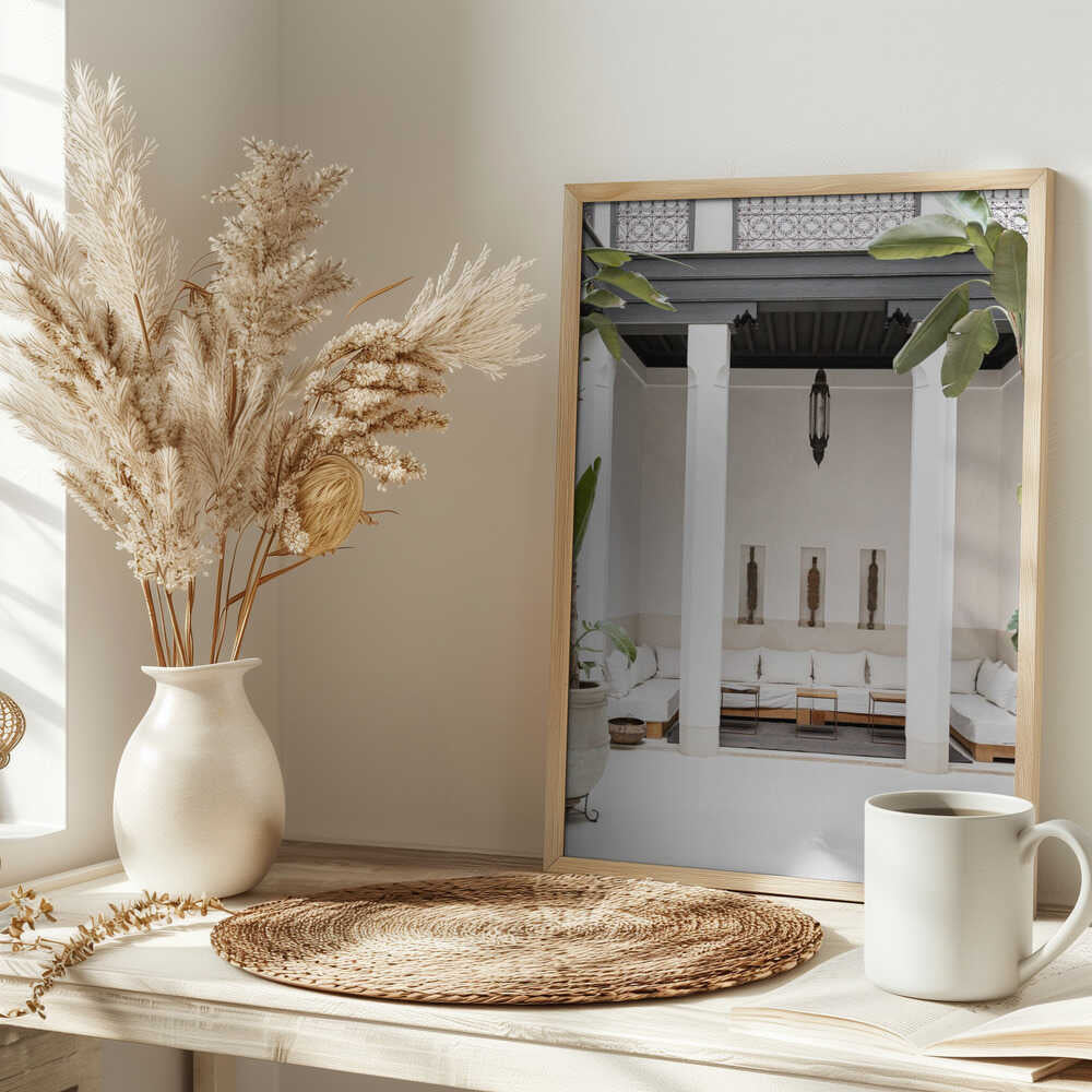 Riad Vibes - Stretched Canvas, Poster or Fine Art Print - I Heart Wall Art - Poster Print, Canvas Print or Framed Art Print