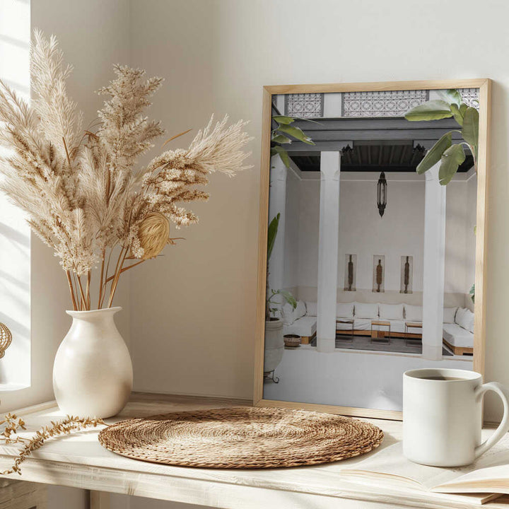 Riad Vibes - Stretched Canvas, Poster or Fine Art Print - I Heart Wall Art - Poster Print, Canvas Print or Framed Art Print