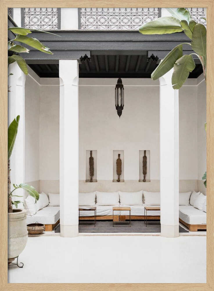 Riad Vibes - Stretched Canvas, Poster or Fine Art Print - I Heart Wall Art - Poster Print, Canvas Print or Framed Art Print