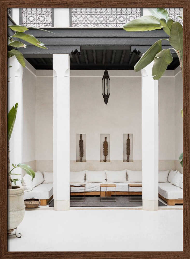 Riad Vibes - Stretched Canvas, Poster or Fine Art Print - I Heart Wall Art - Poster Print, Canvas Print or Framed Art Print