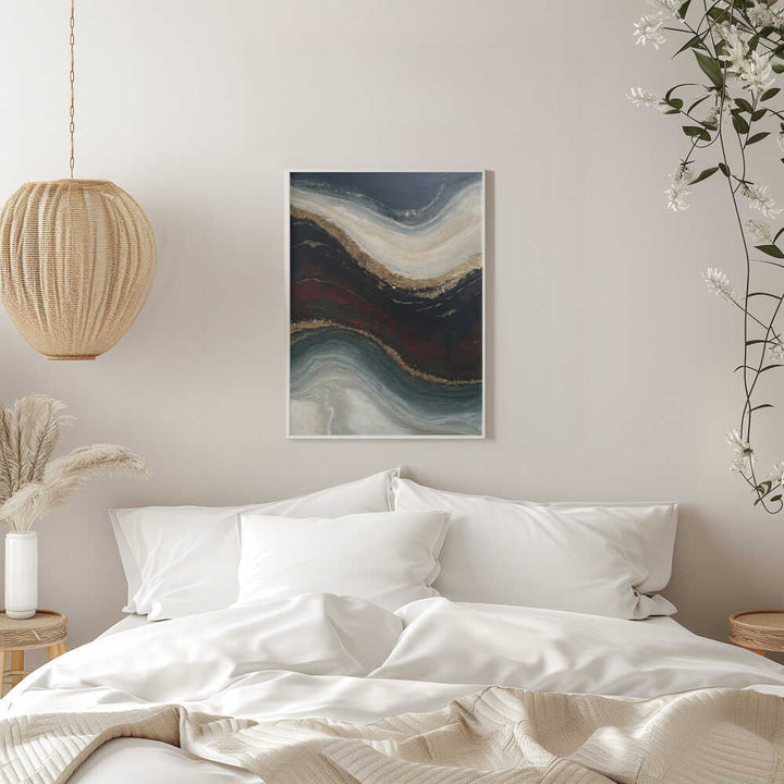 Rich Gold Current - Stretched Canvas, Poster or Fine Art Print - I Heart Wall Art - Poster Print, Canvas Print or Framed Art Print