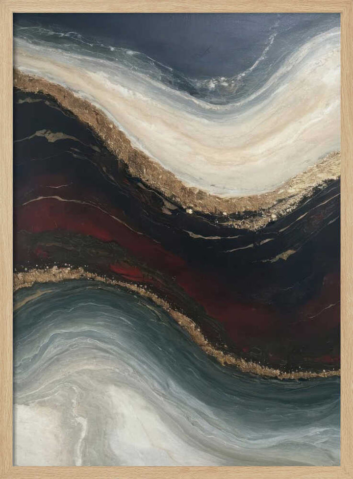 Rich Gold Current - Stretched Canvas, Poster or Fine Art Print - I Heart Wall Art - Poster Print, Canvas Print or Framed Art Print