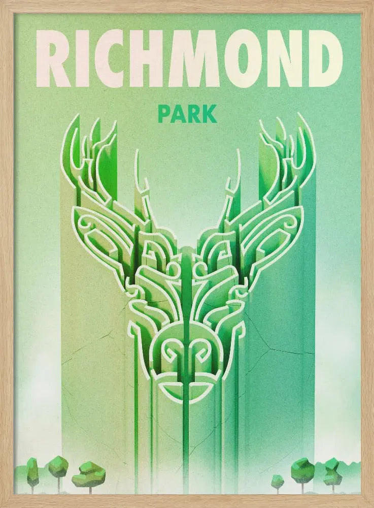 Richmond Park 7200x9600 - Stretched Canvas, Poster or Fine Art Print I Heart Wall Art