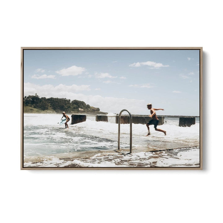 Riding The Ocean Pool - Photographic Art Print of Australian Beach Pool by Edwina Cameron - I Heart Wall Art - Poster Print, Canvas Print or Framed Art Print