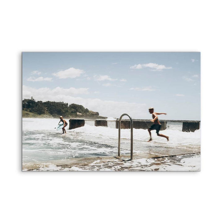 Riding The Ocean Pool - Photographic Art Print of Australian Beach Pool by Edwina Cameron - I Heart Wall Art - Poster Print, Canvas Print or Framed Art Print