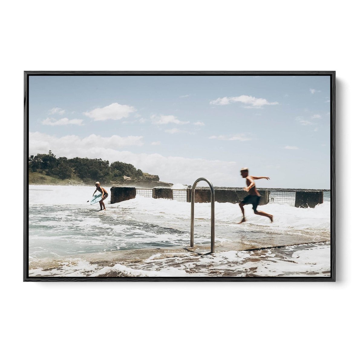 Riding The Ocean Pool - Photographic Art Print of Australian Beach Pool by Edwina Cameron - I Heart Wall Art - Poster Print, Canvas Print or Framed Art Print