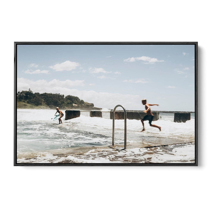 Riding The Ocean Pool - Photographic Art Print of Australian Beach Pool by Edwina Cameron - I Heart Wall Art - Poster Print, Canvas Print or Framed Art Print