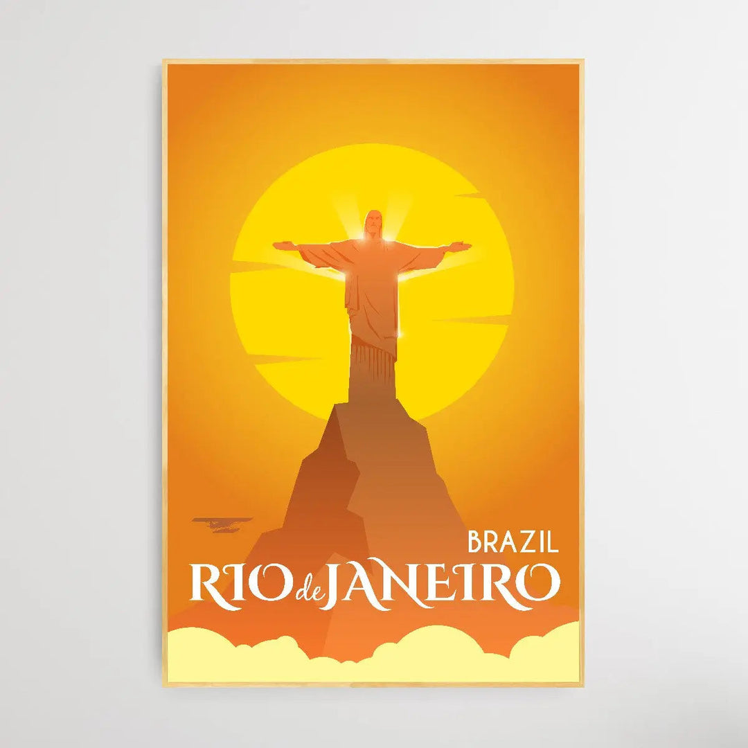 Rio De Janeiro - Vintage Style Travel Print - I Heart Wall Art