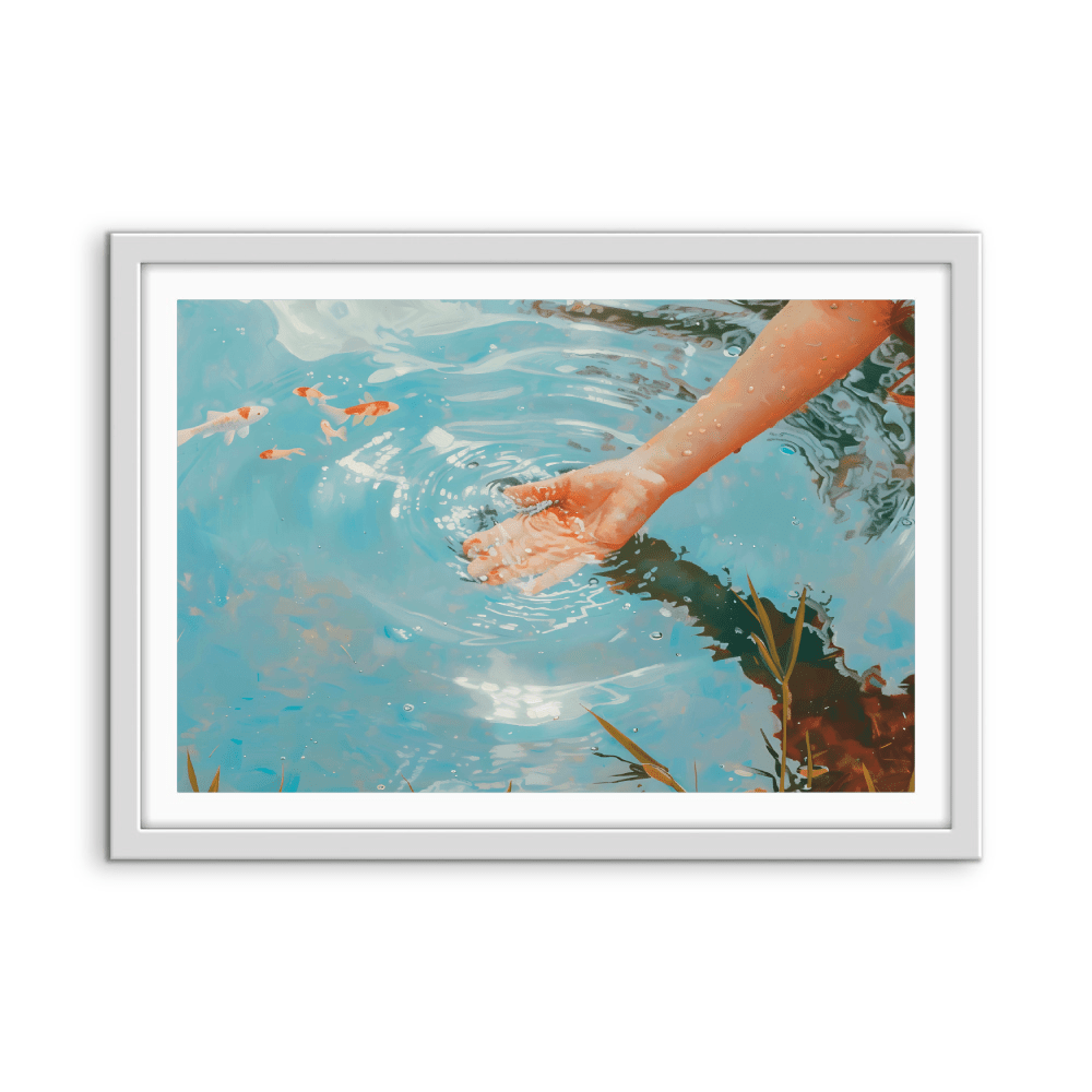 Ripple Affect - Water Landscape Stretched Canvas or Fine Art Print - I Heart Wall Art - Poster Print, Canvas Print or Framed Art Print