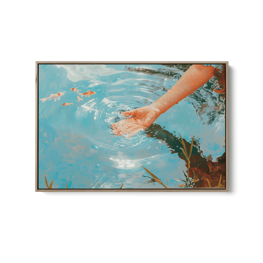 Ripple Affect - Water Landscape Stretched Canvas or Fine Art Print - I Heart Wall Art - Poster Print, Canvas Print or Framed Art Print