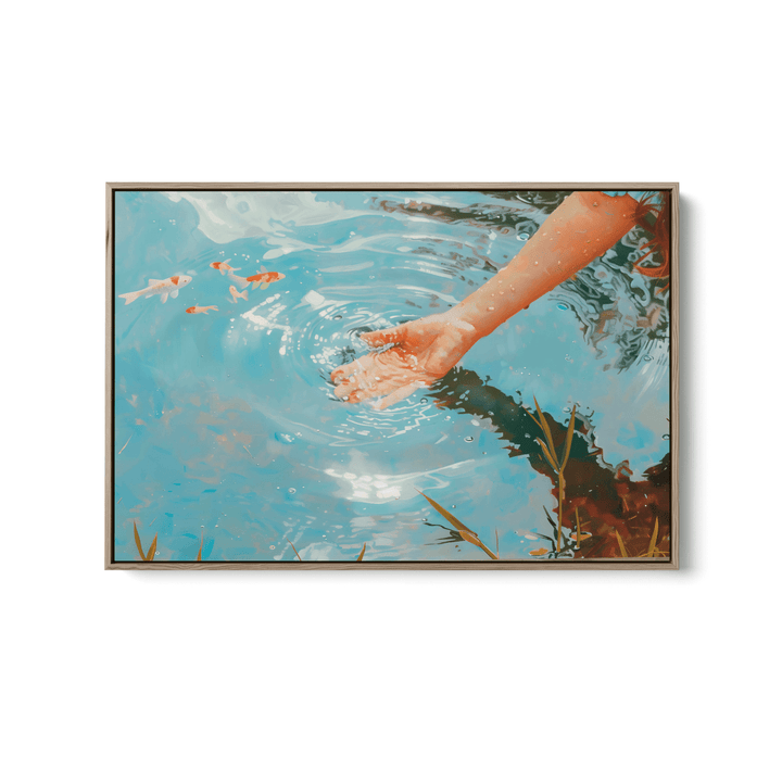 Ripple Affect - Water Landscape Stretched Canvas or Fine Art Print - I Heart Wall Art - Poster Print, Canvas Print or Framed Art Print