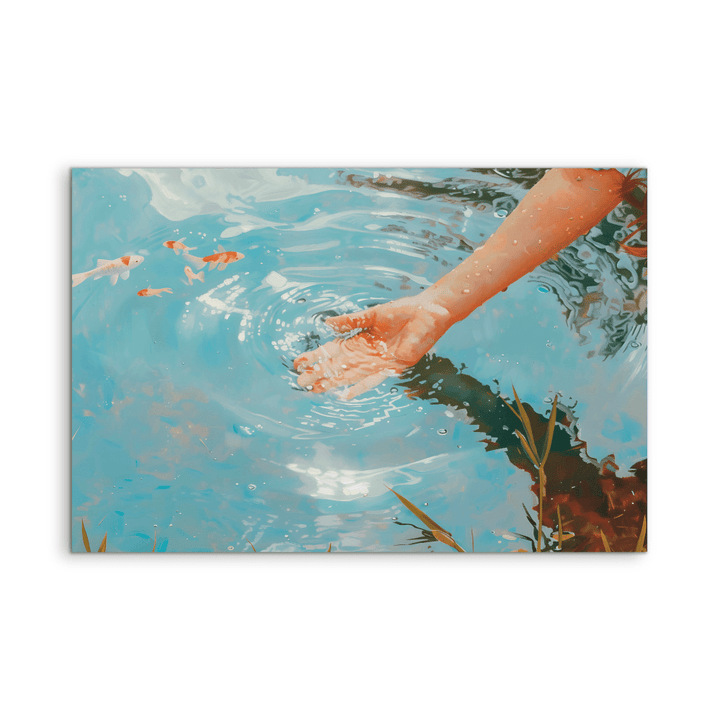Ripple Affect - Water Landscape Stretched Canvas or Fine Art Print - I Heart Wall Art - Poster Print, Canvas Print or Framed Art Print