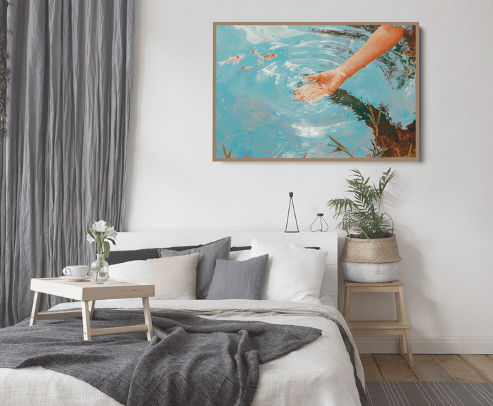 Ripple Affect - Water Landscape Stretched Canvas or Fine Art Print - I Heart Wall Art - Poster Print, Canvas Print or Framed Art Print
