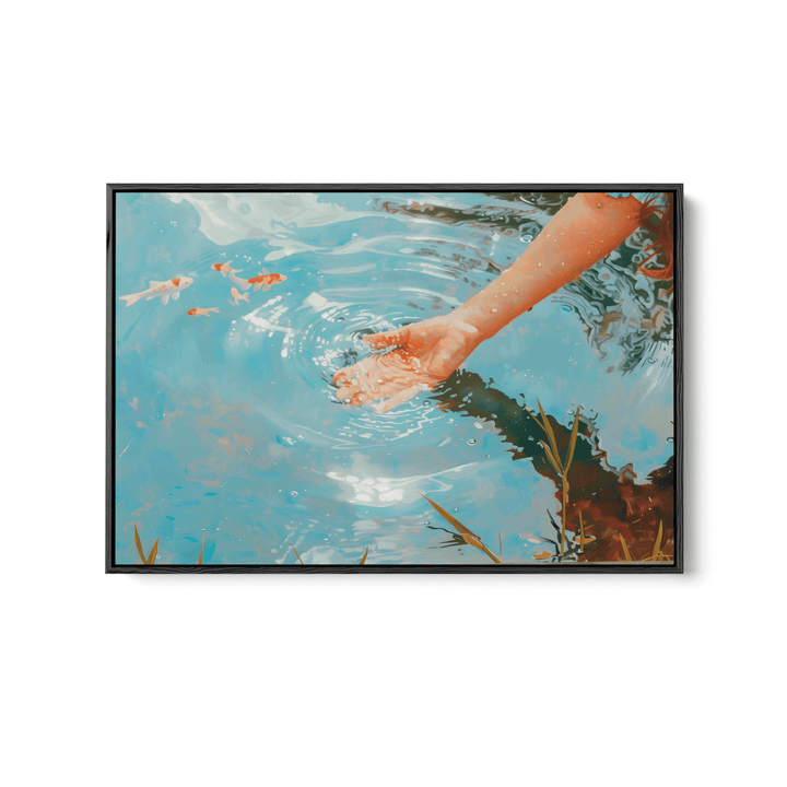 Ripple Affect - Water Landscape Stretched Canvas or Fine Art Print - I Heart Wall Art - Poster Print, Canvas Print or Framed Art Print