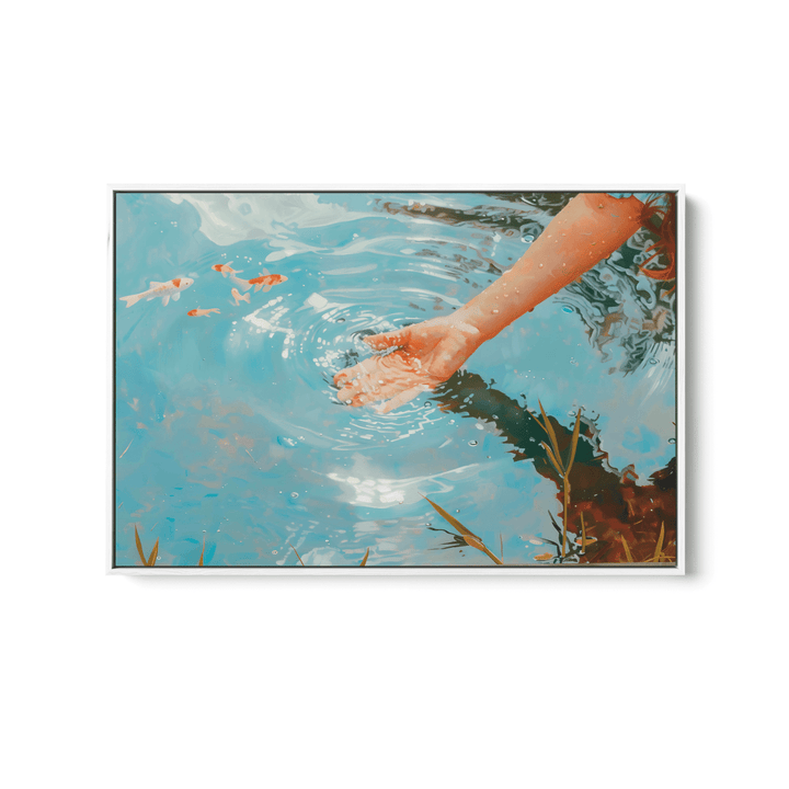 Ripple Affect - Water Landscape Stretched Canvas or Fine Art Print - I Heart Wall Art - Poster Print, Canvas Print or Framed Art Print