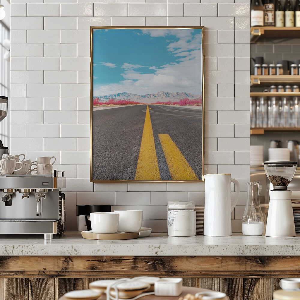 Road to Death Valley - Stretched Canvas, Poster or Fine Art Print - I Heart Wall Art - Poster Print, Canvas Print or Framed Art Print