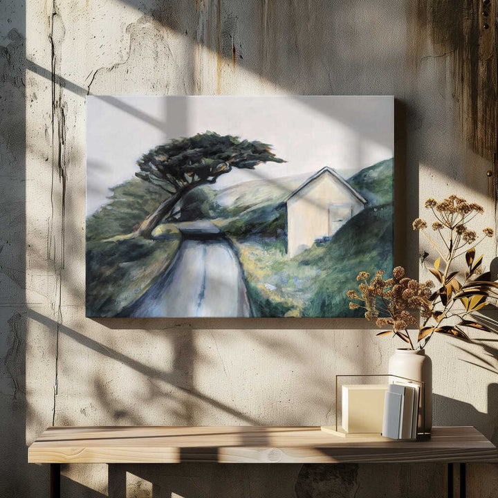 Road To Lighthouse - Stretched Canvas, Poster or Fine Art Print - I Heart Wall Art - Poster Print, Canvas Print or Framed Art Print