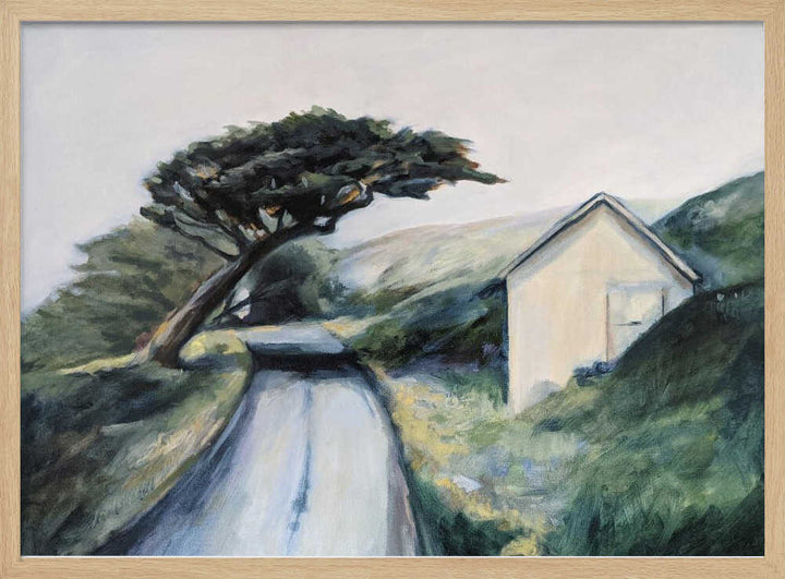 Road To Lighthouse - Stretched Canvas, Poster or Fine Art Print - I Heart Wall Art - Poster Print, Canvas Print or Framed Art Print