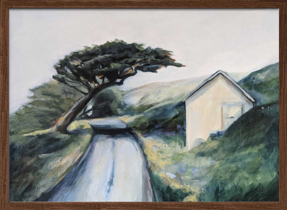 Road To Lighthouse - Stretched Canvas, Poster or Fine Art Print - I Heart Wall Art - Poster Print, Canvas Print or Framed Art Print