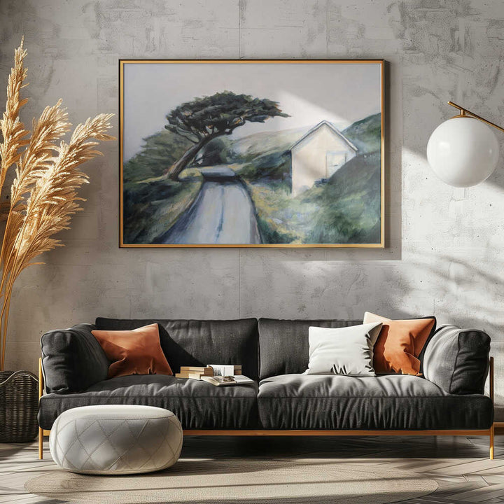Road To Lighthouse - Stretched Canvas, Poster or Fine Art Print - I Heart Wall Art - Poster Print, Canvas Print or Framed Art Print