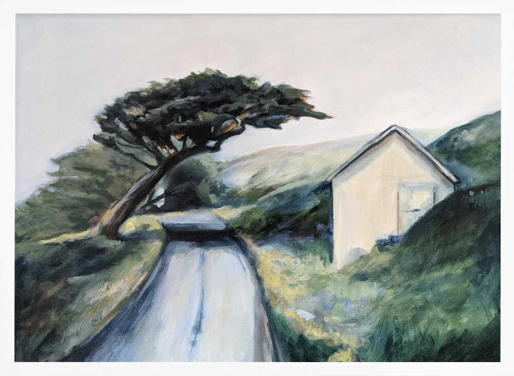 Road To Lighthouse - Stretched Canvas, Poster or Fine Art Print - I Heart Wall Art - Poster Print, Canvas Print or Framed Art Print