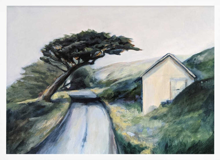 Road To Lighthouse - Stretched Canvas, Poster or Fine Art Print - I Heart Wall Art - Poster Print, Canvas Print or Framed Art Print