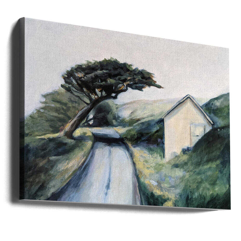 Road To Lighthouse - Stretched Canvas, Poster or Fine Art Print - I Heart Wall Art - Poster Print, Canvas Print or Framed Art Print
