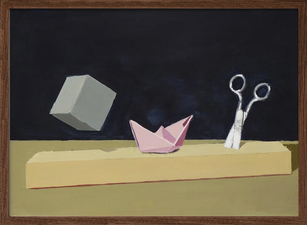 Rock, paper, scissors - Stretched Canvas, Poster or Fine Art Print I Heart Wall Art