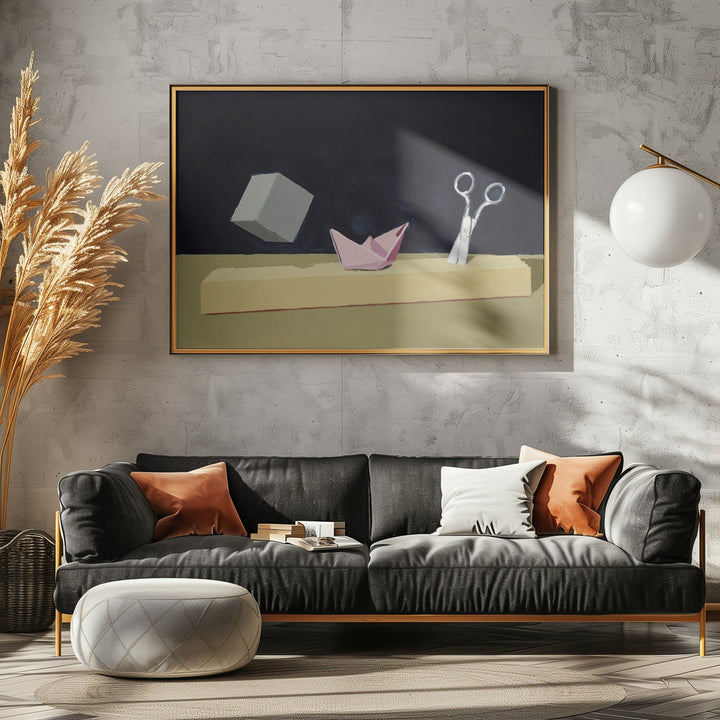 Rock, paper, scissors - Stretched Canvas, Poster or Fine Art Print I Heart Wall Art