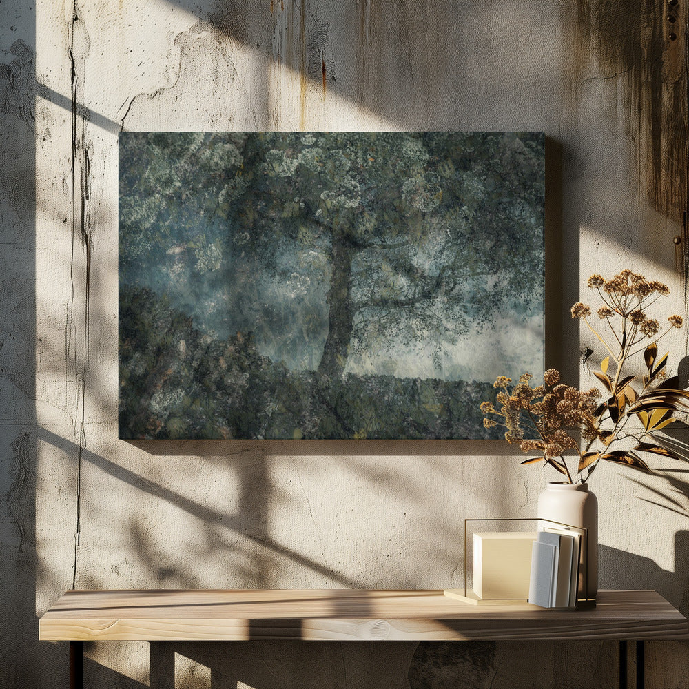 Rocks and a tree - Stretched Canvas, Poster or Fine Art Print I Heart Wall Art