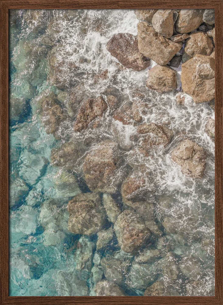 Rocky Shore - Stretched Canvas, Poster or Fine Art Print - I Heart Wall Art - Poster Print, Canvas Print or Framed Art Print