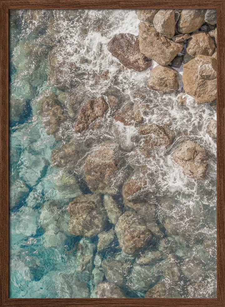 Rocky Shore - Stretched Canvas, Poster or Fine Art Print - I Heart Wall Art - Poster Print, Canvas Print or Framed Art Print