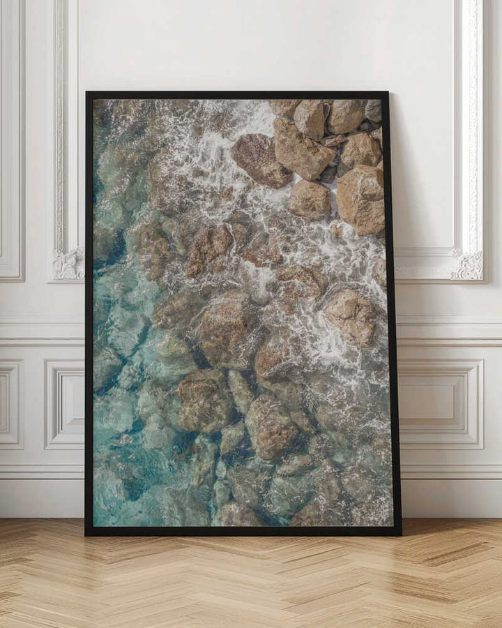 Rocky Shore - Stretched Canvas, Poster or Fine Art Print - I Heart Wall Art - Poster Print, Canvas Print or Framed Art Print