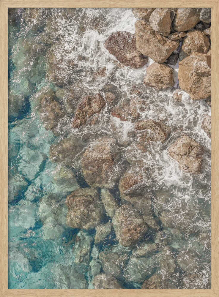 Rocky Shore - Stretched Canvas, Poster or Fine Art Print - I Heart Wall Art - Poster Print, Canvas Print or Framed Art Print