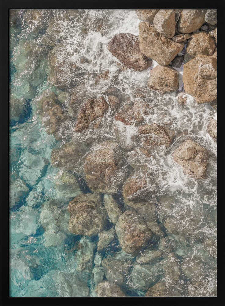 Rocky Shore - Stretched Canvas, Poster or Fine Art Print - I Heart Wall Art - Poster Print, Canvas Print or Framed Art Print