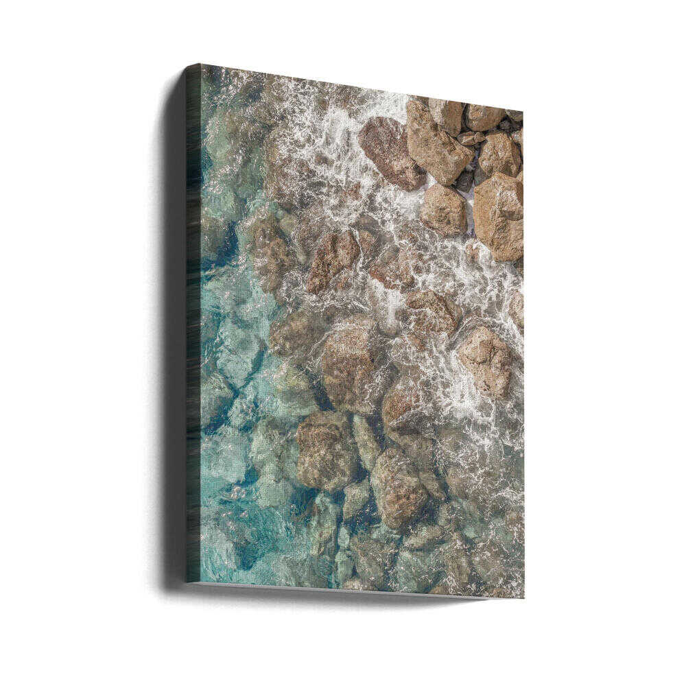 Rocky Shore - Stretched Canvas, Poster or Fine Art Print - I Heart Wall Art - Poster Print, Canvas Print or Framed Art Print