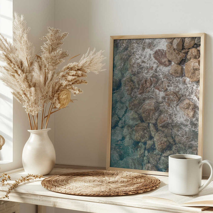 Rocky Shore - Stretched Canvas, Poster or Fine Art Print - I Heart Wall Art - Poster Print, Canvas Print or Framed Art Print