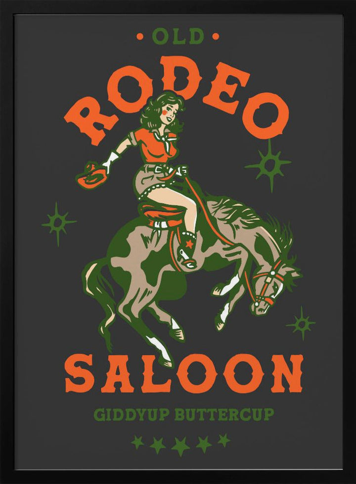 Rodeo Saloon.png - Stretched Canvas, Poster or Fine Art Print I Heart Wall Art