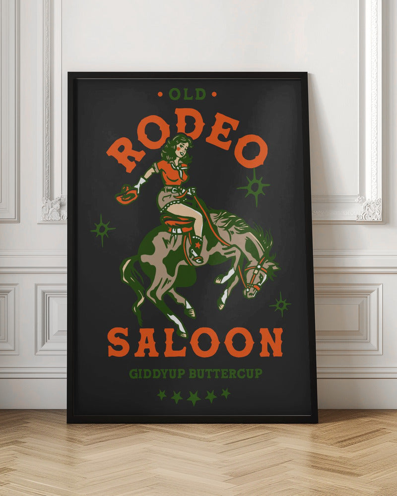 Rodeo Saloon.png - Stretched Canvas, Poster or Fine Art Print I Heart Wall Art