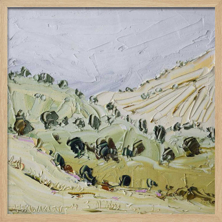 Rolling Green Hills - Square Stretched Canvas, Poster or Fine Art Print by Angela Hawkey - I Heart Wall Art - Poster Print, Canvas Print or Framed Art Print