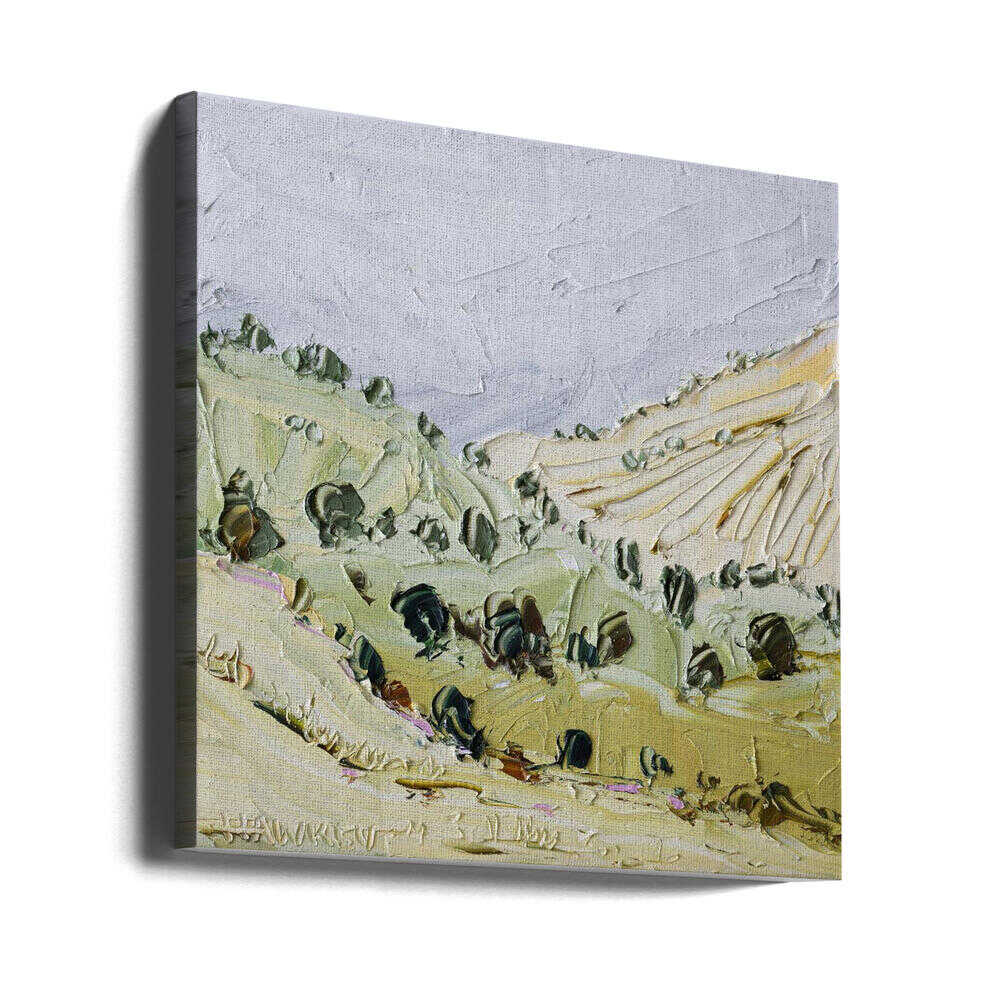 Rolling Green Hills - Square Stretched Canvas, Poster or Fine Art Print by Angela Hawkey - I Heart Wall Art - Poster Print, Canvas Print or Framed Art Print