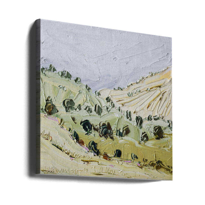 Rolling Green Hills - Square Stretched Canvas, Poster or Fine Art Print by Angela Hawkey - I Heart Wall Art - Poster Print, Canvas Print or Framed Art Print