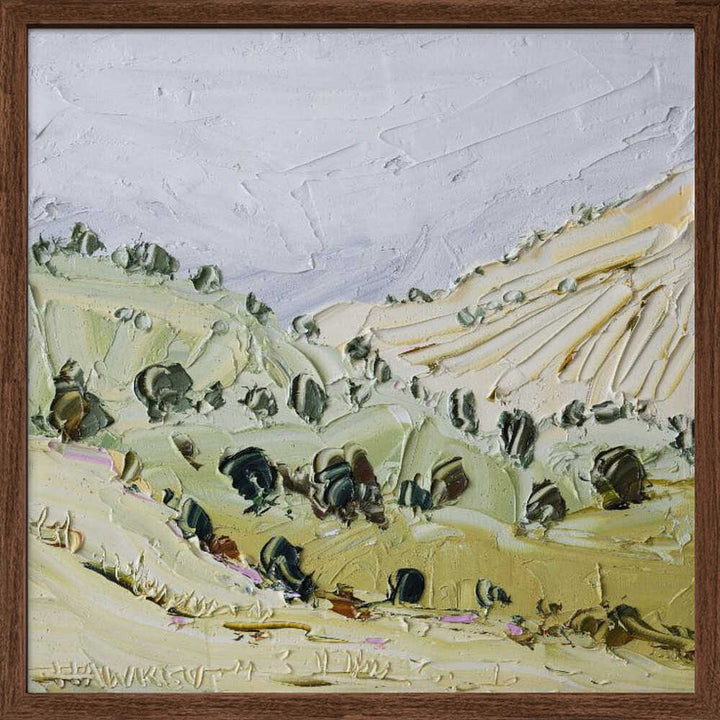 Rolling Green Hills - Square Stretched Canvas, Poster or Fine Art Print by Angela Hawkey - I Heart Wall Art - Poster Print, Canvas Print or Framed Art Print