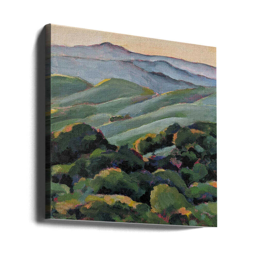 Rolling Green Large File - Square Stretched Canvas, Poster or Fine Art Print - I Heart Wall Art - Poster Print, Canvas Print or Framed Art Print